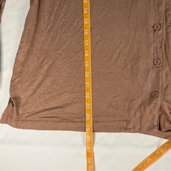 Skims Sienna Size 3X Soft Lounge Sleep Pajama Shirt Button Down Long Sleeve Top - Picture 9 of 12